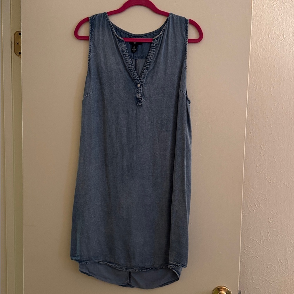 GAP Blue Denim Sleeveless Dress